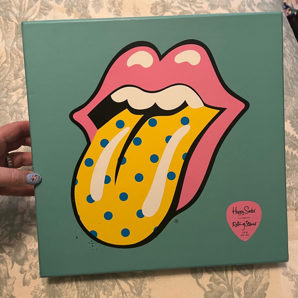 Happy Socks + Rolling Stones Gift Box with 6 pairs of limited edition socks